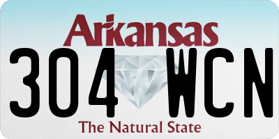 AR license plate 304WCN