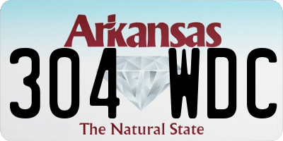 AR license plate 304WDC
