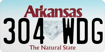AR license plate 304WDG