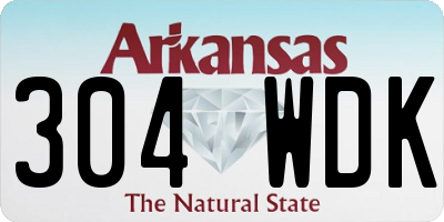 AR license plate 304WDK