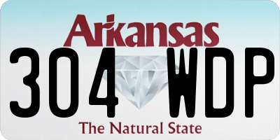 AR license plate 304WDP