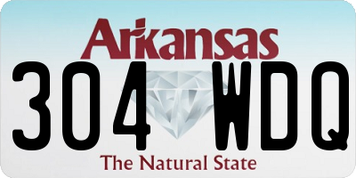 AR license plate 304WDQ