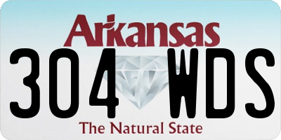 AR license plate 304WDS
