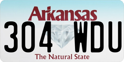 AR license plate 304WDU