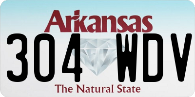 AR license plate 304WDV