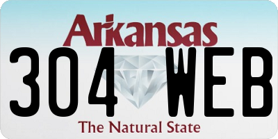 AR license plate 304WEB