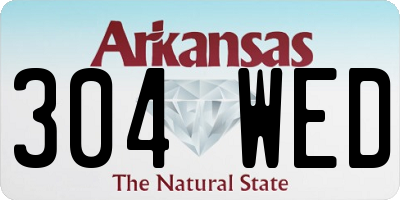 AR license plate 304WED