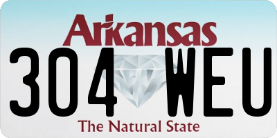 AR license plate 304WEU