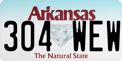 AR license plate 304WEW