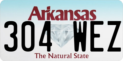 AR license plate 304WEZ