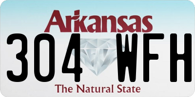 AR license plate 304WFH