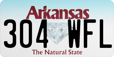 AR license plate 304WFL