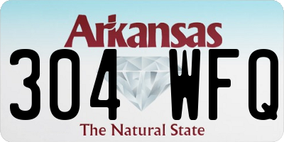AR license plate 304WFQ