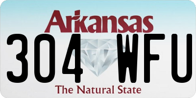 AR license plate 304WFU