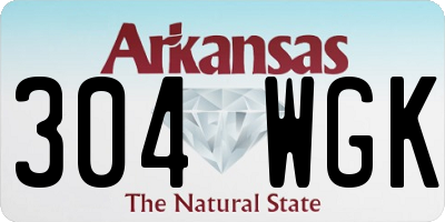 AR license plate 304WGK