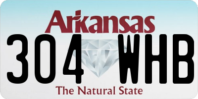 AR license plate 304WHB