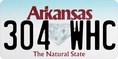 AR license plate 304WHC