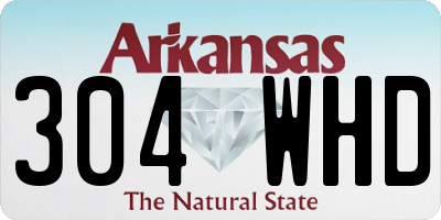 AR license plate 304WHD