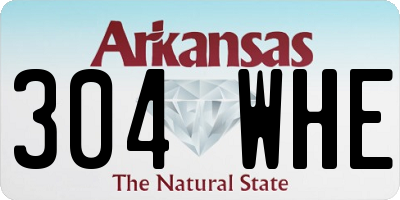 AR license plate 304WHE