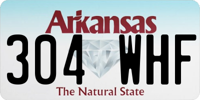 AR license plate 304WHF