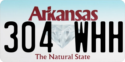 AR license plate 304WHH