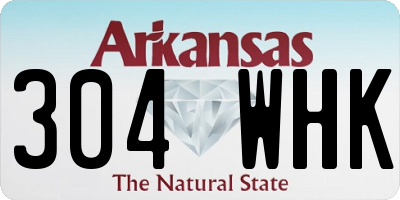 AR license plate 304WHK