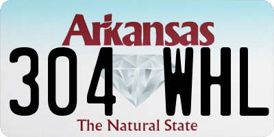 AR license plate 304WHL