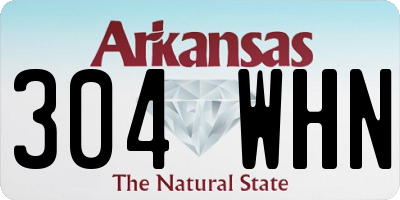 AR license plate 304WHN