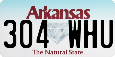 AR license plate 304WHU