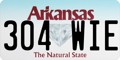AR license plate 304WIE