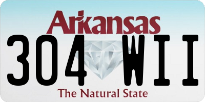AR license plate 304WII