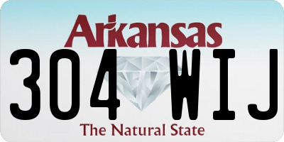 AR license plate 304WIJ