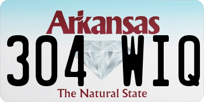 AR license plate 304WIQ