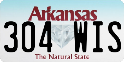 AR license plate 304WIS