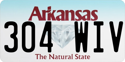 AR license plate 304WIV
