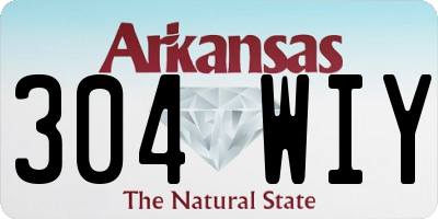 AR license plate 304WIY