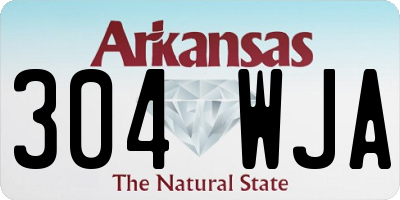 AR license plate 304WJA