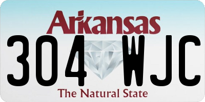 AR license plate 304WJC