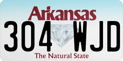 AR license plate 304WJD