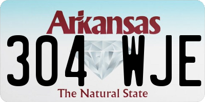 AR license plate 304WJE