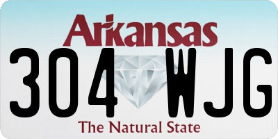 AR license plate 304WJG