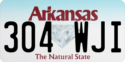 AR license plate 304WJI