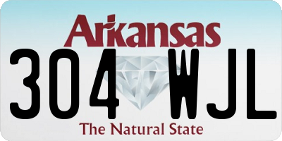 AR license plate 304WJL