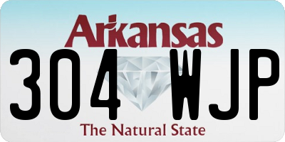 AR license plate 304WJP