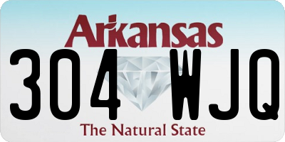 AR license plate 304WJQ