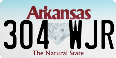 AR license plate 304WJR