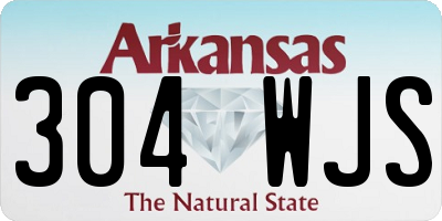 AR license plate 304WJS