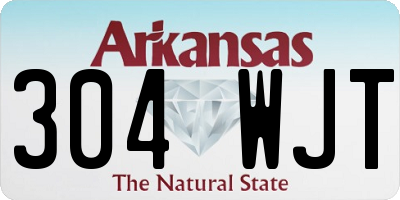 AR license plate 304WJT