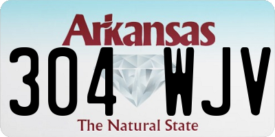 AR license plate 304WJV