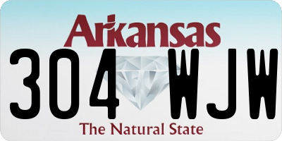 AR license plate 304WJW